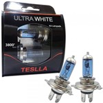 Ficha técnica e caractérísticas do produto Kit Lâmpadas Super Brancas Teslla Ultra White H4 3800K 12V 60/55W