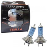 Ficha técnica e caractérísticas do produto Kit Lâmpadas Super Brancas Teslla Ultra White H7 3800K 12V 55W