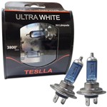 Ficha técnica e caractérísticas do produto Kit Lâmpadas Super Brancas Teslla Ultra White H7 3800k - 24v