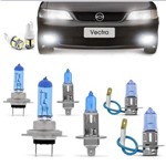 Ficha técnica e caractérísticas do produto Kit Lampadas Vectra 97 98 99 Super Brancas Farol H7 H1 Milha H3