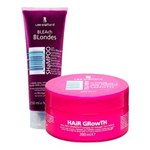 Ficha técnica e caractérísticas do produto Kit Lee Stafford Shampoo Bleach Blondes 250ml + Máscara de Tratamento Hair Growth 200ml