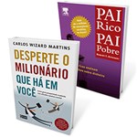 Ficha técnica e caractérísticas do produto Kit Livros - Desperte o Milionário que há em Você + Pai Rico, Pai Pobre