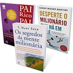 Ficha técnica e caractérísticas do produto Kit Livros - os Segredos da Mente Milionária + Desperte o Milionário que há em Você + Pai Rico, Pai Pobre