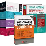 Ficha técnica e caractérísticas do produto Kit Livros - Vade Mecum Acadêmico de Direito Rideel + Dicionário Compacto Jurídico + Box o Essencial do Direito