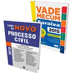Ficha técnica e caractérísticas do produto Kit Livros - Vade Mecum Tradicional + Curso do Novo Processo Civil (2 Volumes)