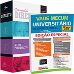 Ficha técnica e caractérísticas do produto Kit Livros - Vade Mecum Universitário de Direito Rideel + Box o Essencial do Direito