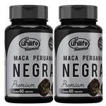 Ficha técnica e caractérísticas do produto Kit 2 Maca peruana Premium NEGRA - 60