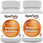 Ficha técnica e caractérísticas do produto Kit 2 Magnésio Dimalato Apisnutri 60 Capsulas