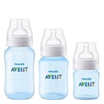 Kit Mamadeira Avent Anti-Cólica 3 Unidades Clássic+ Azul - Philips Avent