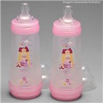 Ficha técnica e caractérísticas do produto Kit 2 Mamadeiras Easy Start Bottle MAM - 320ml (girls) 4684