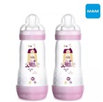 Ficha técnica e caractérísticas do produto Kit 2 Mamadeiras Mam Easy Start Bottle 320ml Girls 4684