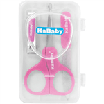 Ficha técnica e caractérísticas do produto Kit Manicure para Bebê com Estojo KaBaby 20001 - Rosa