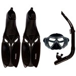 Ficha técnica e caractérísticas do produto Kit Mergulho Máscara+Nadadeira+Snorkel Cetus Cobia