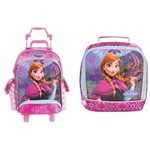 Ficha técnica e caractérísticas do produto Kit Mochila Infantil de Rodinha+lancheira Frozen - Dermiwil