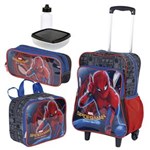 Ficha técnica e caractérísticas do produto Kit Mochila Infantil Spider Man 18M Plus Lancheira Estojo