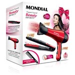 Ficha técnica e caractérísticas do produto Kit Mondial Especial Beauty Infinity Secador + Prancha KT-44 127V