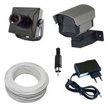 Ficha técnica e caractérísticas do produto Kit Monitoramento 1 Micro Câmera Completo P/ TV - Fácil Instalação - Vtv