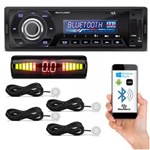 Ficha técnica e caractérísticas do produto Kit MP3 Player Automotivo Multilaser Talk P3214 Bluetooth USB SD + Sensor de Estacionamento Branco