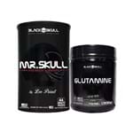 Ficha técnica e caractérísticas do produto Kit Mr. Skull 44 Packs + Glutamina 300G Caveira Preta - Black Skull