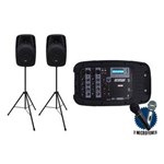 Ficha técnica e caractérísticas do produto Kit Novik Evo 410 Handy Usb/Sd + Tripé Ibox + Microfone