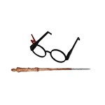 Kit Óculos e Varinha Harry Potter