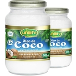 Ficha técnica e caractérísticas do produto Kit 2 Óleo de Coco Extra Virgem 500ml Unilife