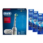 Ficha técnica e caractérísticas do produto Kit Oral-B Escova Elétrica Precision Care 5000 D34 110V + 6 Refis Precision Clean - Oral B
