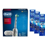 Kit Oral-B Escova Elétrica Precision Care 5000 D34 110V + 6 Refis Precision Clean