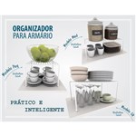 Ficha técnica e caractérísticas do produto Kit Organizador de Armário de Cozinha Aramado Prateleiras 3 Unidades Branco em Aço