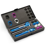 Ficha técnica e caractérísticas do produto Kit Otoscópio e Oftalmoscópio Pocket LED- Azul
