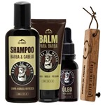 Ficha técnica e caractérísticas do produto Kit para Barba - Shampoo, Balm, Óleo - Abridor Personalizado - Barba de Macho