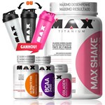 Kit para Emagrecer Max Shake + Colagen + Bcaa + Termogenico - Max Titanium