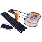 Ficha técnica e caractérísticas do produto Kit para Treino de Badminton com 4 Raquetes e 3 Petecas em Nylon - Vollo VB004