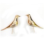 Ficha técnica e caractérísticas do produto Kit Pássaro Rose Gold em Cerâmica - Mart 9522 - Mart Collection