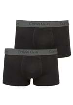 Ficha técnica e caractérísticas do produto Kit 2pçs Cueca Calvin Klein Underwear Boxer Logo Preta