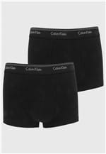 Ficha técnica e caractérísticas do produto Kit 2pçs Cueca Calvin Klein Underwear Boxer Logo Preto