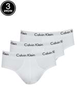Ficha técnica e caractérísticas do produto Kit 3pçs Cueca Calvin Klein Underwear Slip Branco