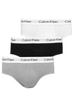 Ficha técnica e caractérísticas do produto Kit 3pçs Cueca Klein Underwear Slip Branca/Cinza/Preta