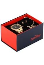 Ficha técnica e caractérísticas do produto Kit 3 Pçs Relógio Condor CO2035MOZ/K4P Dourado