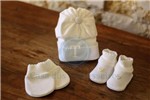 Ficha técnica e caractérísticas do produto Kit 3 Peças Bebê Sanches Linha Baby Branco