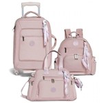 Ficha técnica e caractérísticas do produto Kit 3 Peças Floral Rosa - Masterbag Baby