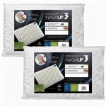 Ficha técnica e caractérísticas do produto Kit 2 Peças Travesseiro Nasa Up 3 para Fronhas 50x70 - Fibrasca
