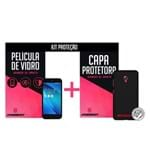 Ficha técnica e caractérísticas do produto Kit Película De Vidro E Capa Preta Para Asus Zenfone Live - Underbody