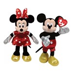 Ficha técnica e caractérísticas do produto Kit Pelúcia Minnie Mouse e Mickey Mouse Ty Infantil 20cm Ursinhos Fofinhos