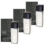 Ficha técnica e caractérísticas do produto Kit 3 Perfume Silver Caviar Paris Elysees