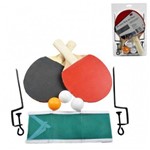 Ficha técnica e caractérísticas do produto Kit Ping Pong Completo 2 Raquetes Rede 9 Bolinhas