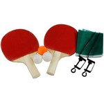 Ficha técnica e caractérísticas do produto Kit Ping Pong 2 Raquetes 3 Bolas 1 Suporte e Rede - Blackbull9395