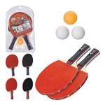 Ficha técnica e caractérísticas do produto Kit Ping Pong Tênis de Mesa com 2 Raquetes e Bolinhas