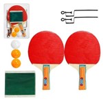 Kit Ping Pong Tênis Mesa Raquetes Rede Bolinhas - Import