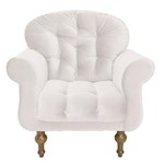 Ficha técnica e caractérísticas do produto Kit 2 Poltronas Cadeiras Danie para Recepção Sala Escritório Quarto Suede - AM DECOR - BRANCO